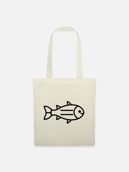 Fisch - Stoffbeutel - Natur