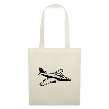 Avion de chasse - Sac en tissu - nature - Devant