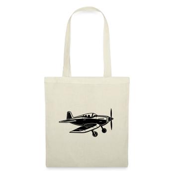 Avion de chasse - Sac en tissu - nature - Devant