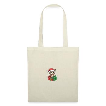 Cadeaux de bande dessinée de Noël pour chats - Sac en tissu - nature - Devant