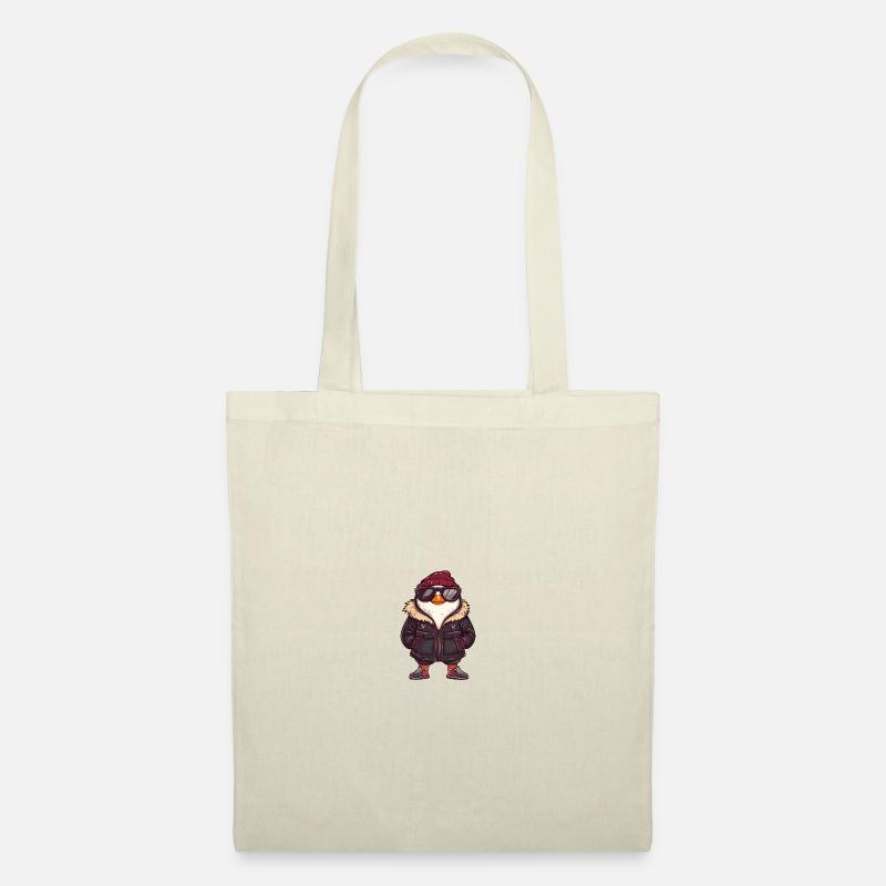 Pinguin Winter Comic - Stoffbeutel - Natur