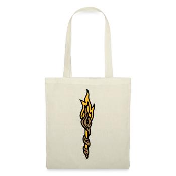 Baguette magique Magicien de la torche - Sac en tissu - nature - Devant