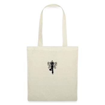 Yoga girl, butterfly wings, fairy, asana, teacher - Tote Bag - nature - Front
