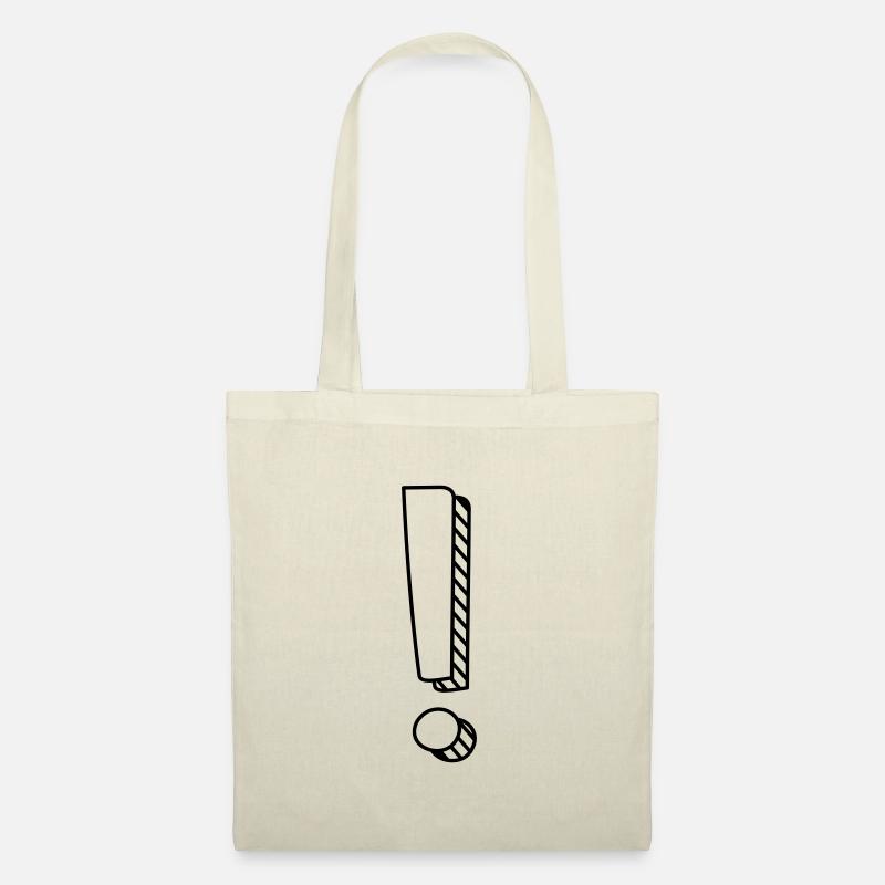 Exclamation mark with shadows - Tote Bag - nature