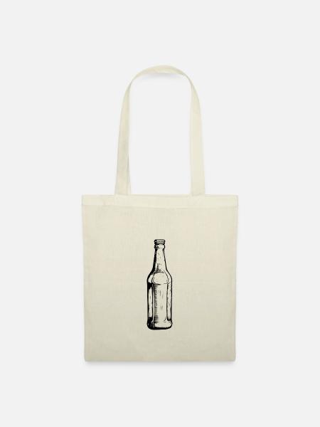 Bierflasche Bier - Stoffbeutel - Natur