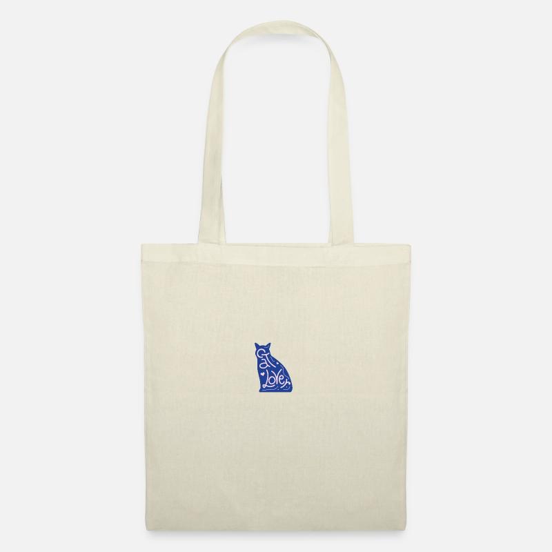 Katze - Stoffbeutel - Natur
