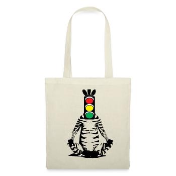 Zebra, Ampel, Kopf, Kunst, Streetart, Urban - Stoffbeutel - Natur - Vorne