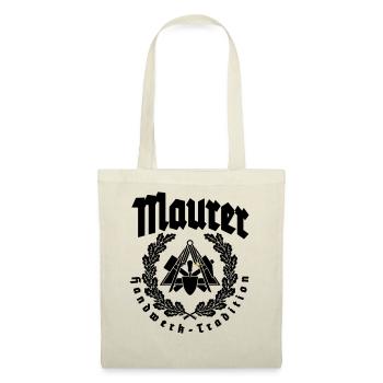 Maurer Handwerk Zunftwappen - Stoffbeutel - Natur - Vorne