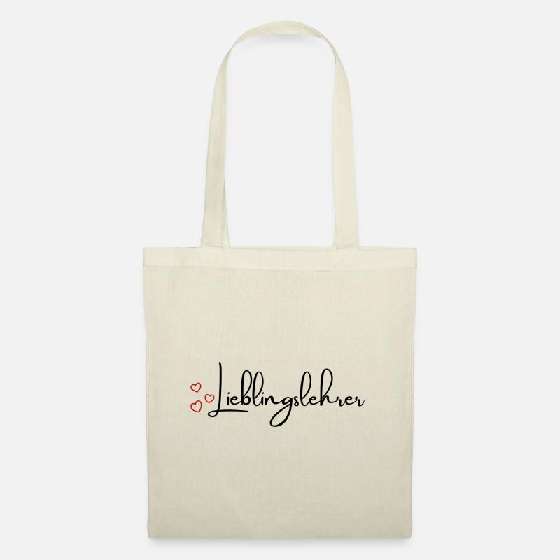Lieblingslehrer Geschenk Lehrer Schüler - Stoffbeutel - Natur