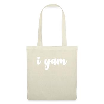 I yam Thanksgiving passende Paare S��kartoffel - Stoffbeutel - Natur - Vorne