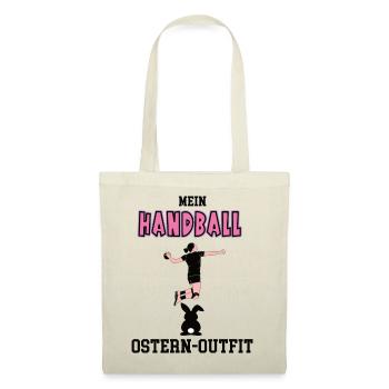Handball Spielerin Handballerin Oster Geschenk - Stoffbeutel - Natur - Vorne