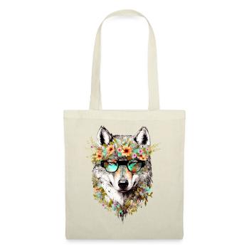Cooler Wolf - Stoffbeutel - Natur - Vorne