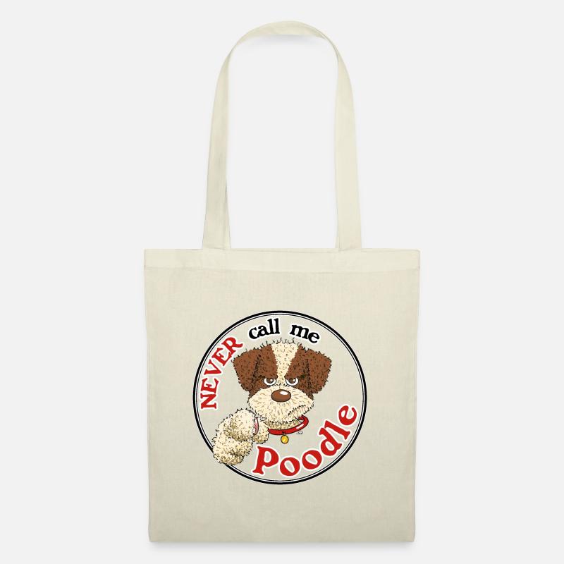 Poodle1 1 - Stoffbeutel - Natur