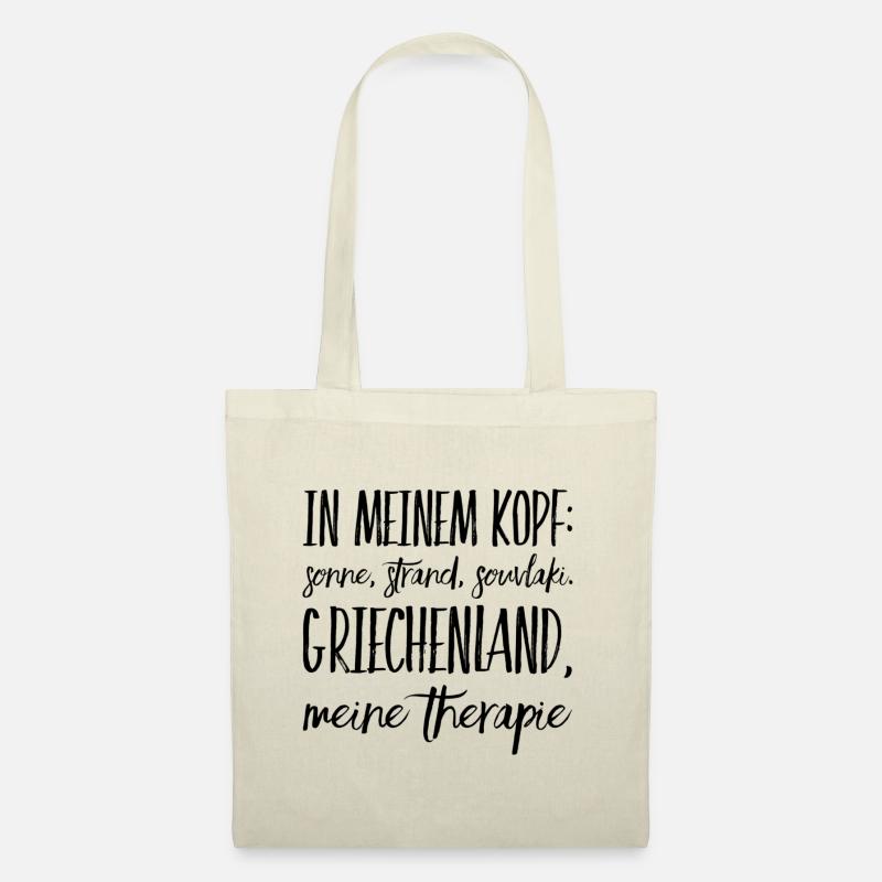 Lustiger Griechischer Spruch Griechenland Geschenk - Stoffbeutel - Natur