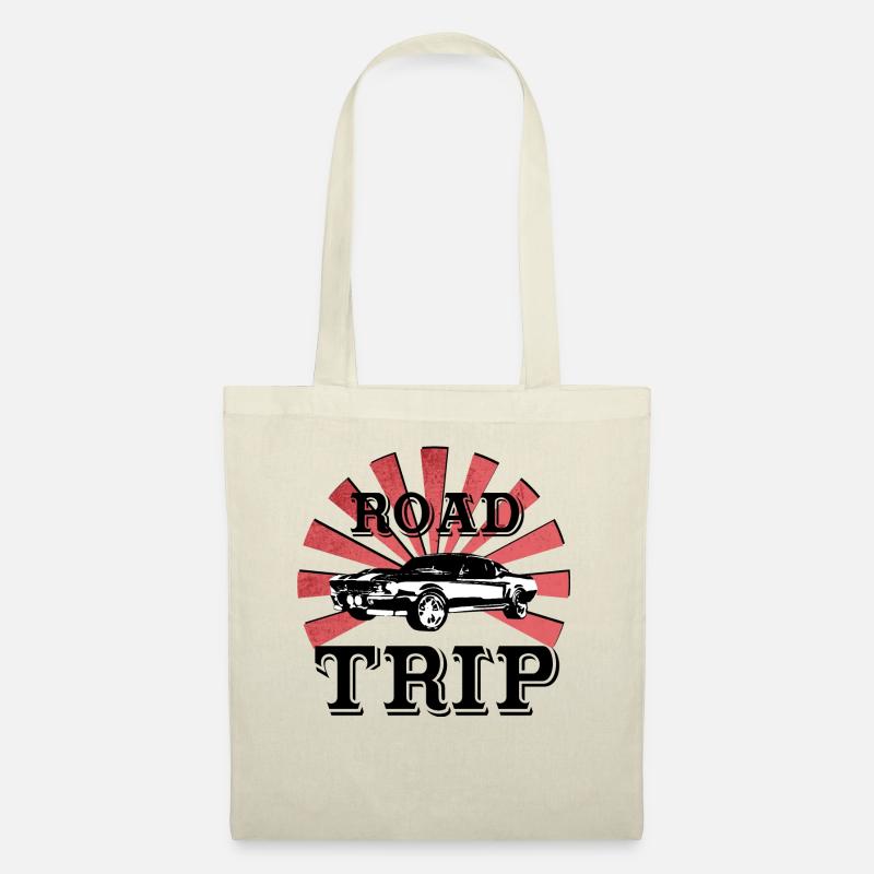 Roadtrip! Geschenk Auto Idee - Stoffbeutel - Natur