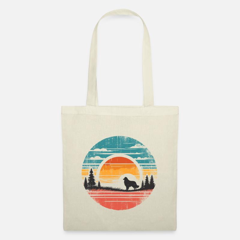 Australian Shepherd Vintage Sunset - Stoffbeutel - Natur