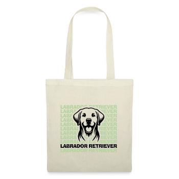 Labrador Zeichnung Kopf - Stoffbeutel - Natur - Vorne