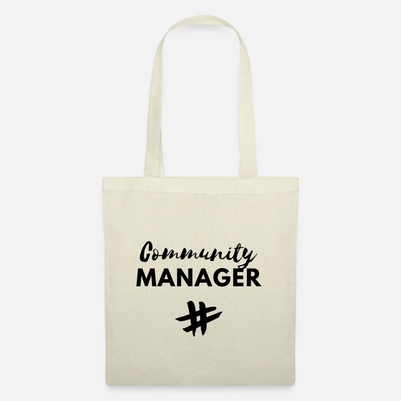 Community manager Social-Media-Manager-Geschenkidee - Stoffbeutel - Natur