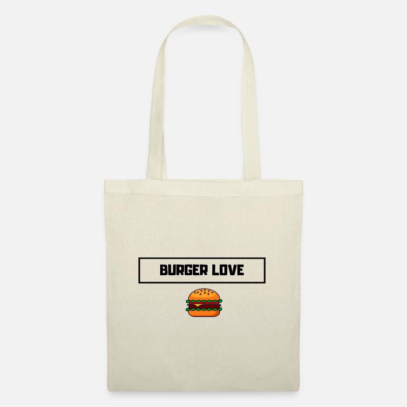 Burger Love - Stoffbeutel - Natur