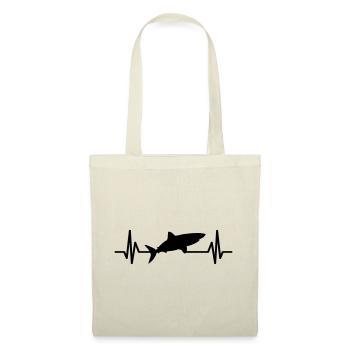 Battement de cœur de requin Aileron de requin - Sac en tissu - nature - Dos
