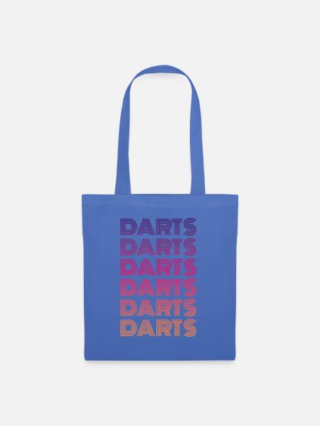 Darts Dart spielen - Stoffbeutel - Hellblau