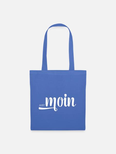 Just Moin - Nordsee/Ostsee Motiv mit Moin Moin - Stoffbeutel - Hellblau