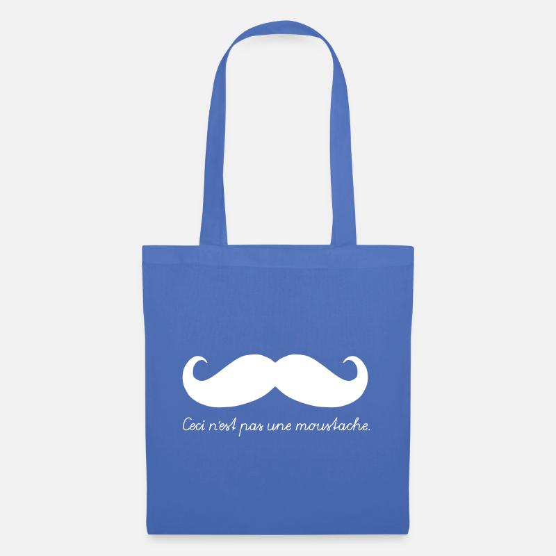 Ceci n'est pas une moustache - Stoffbeutel - Hellblau