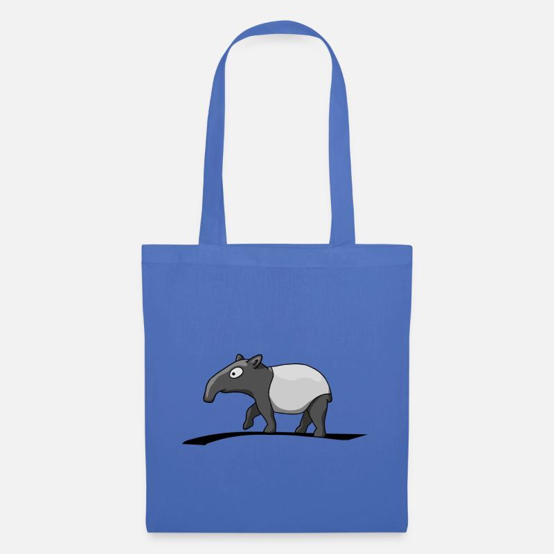 Tapir Eltern Tier Partnershirt comic Geschenk - Stoffbeutel - Hellblau