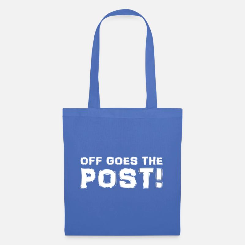 Post - Denglisch - Spruch - Stoffbeutel - Hellblau
