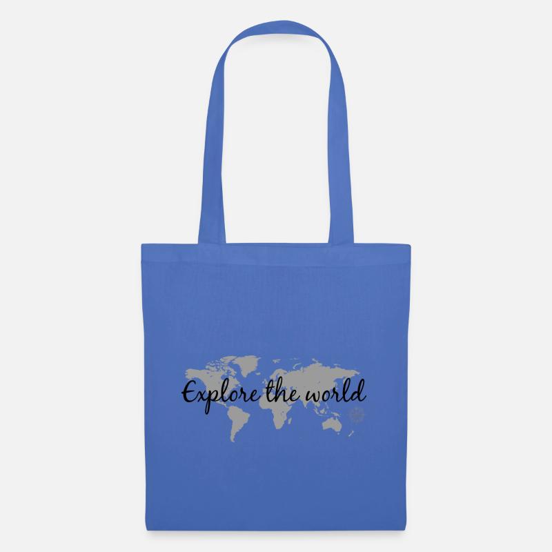 Explore the world - Stoffbeutel - Hellblau