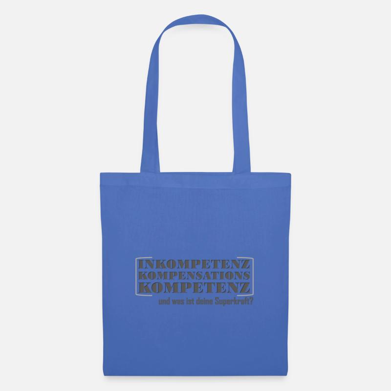 Incompetence compensation competence Superpower - Tote Bag - light blue