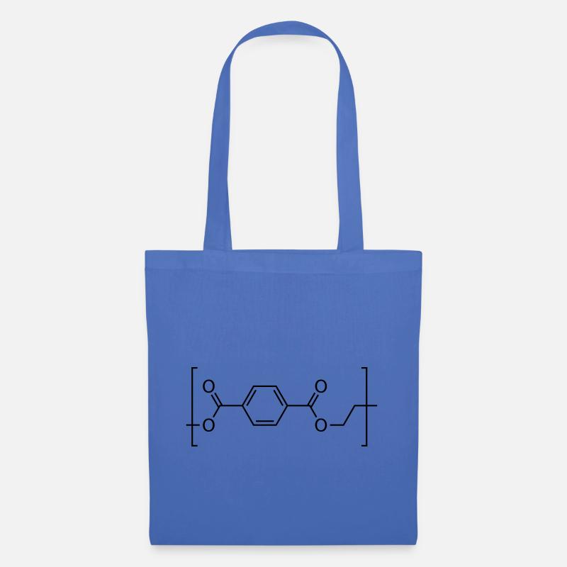 Polyethylene terephthalate (PET) molecule. - Tote Bag - light blue