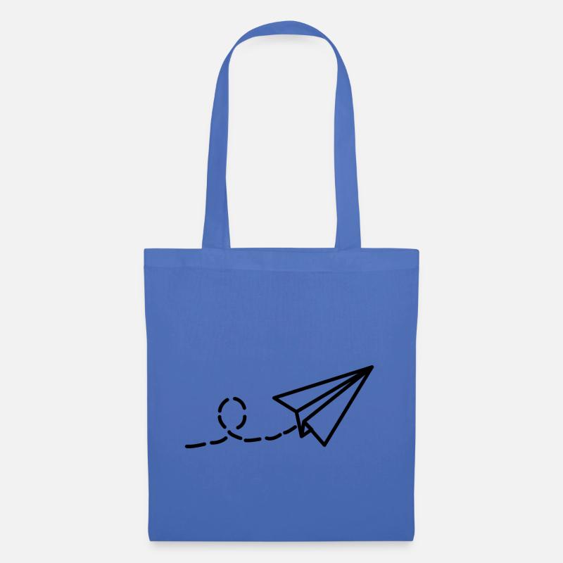 papierflieger - Stoffbeutel - Hellblau