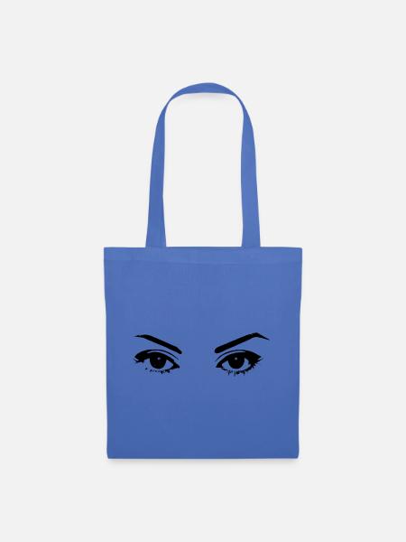 Augen - Stoffbeutel - Hellblau