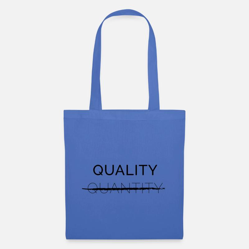 Qualité sur quantité - Sac en tissu - bleu pâle