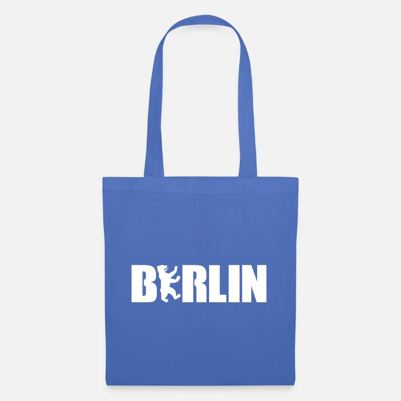 Berliner Bär - Stoffbeutel - Hellblau