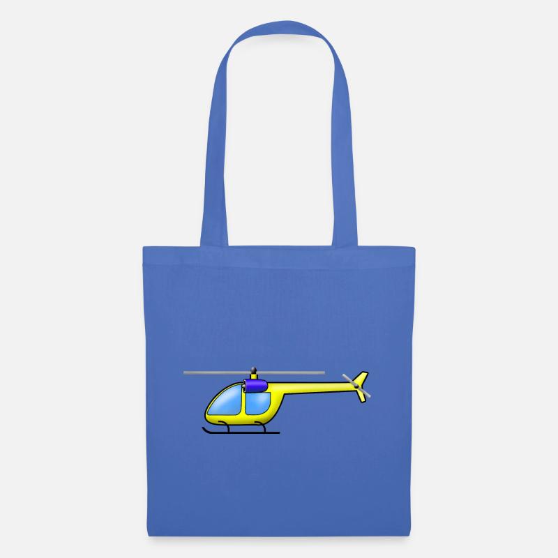 Helicopter yellow - Tote Bag - light blue