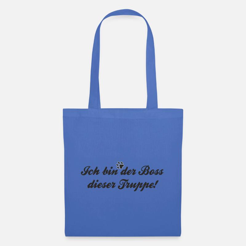 Rudel Boss schwarz - Stoffbeutel - Hellblau
