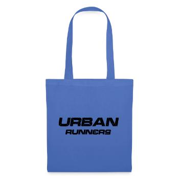 Tapis de course urbains Noir - Sac en tissu - bleu pâle - Devant