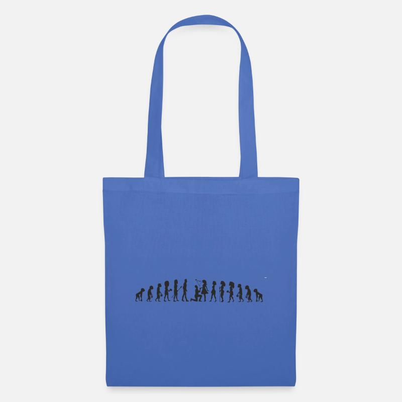 Marriage proposal evolution shirt - Tote Bag - light blue