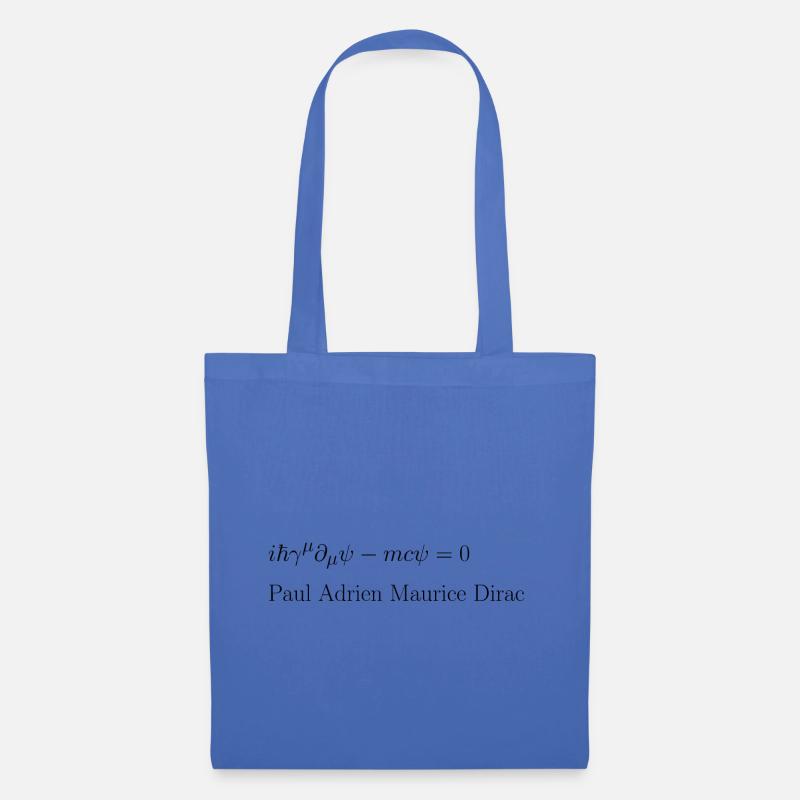 Paul Adrien Maurice Dirac - Gleichung - Stoffbeutel - Hellblau