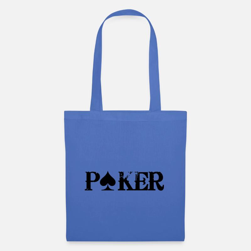 Poker - Stoffbeutel - Hellblau