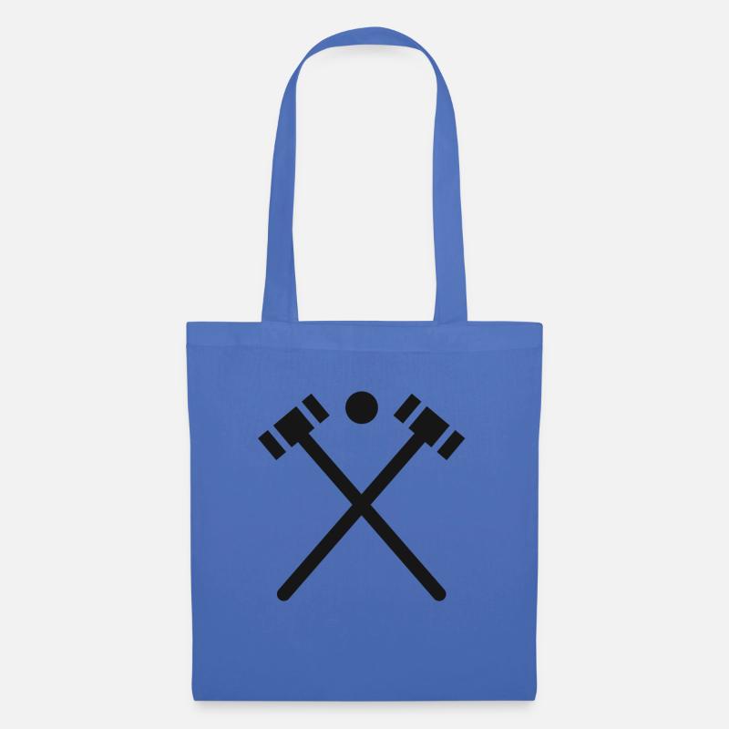 Krocket Krocketschläger Sport Krocketball Crocket - Stoffbeutel - Hellblau