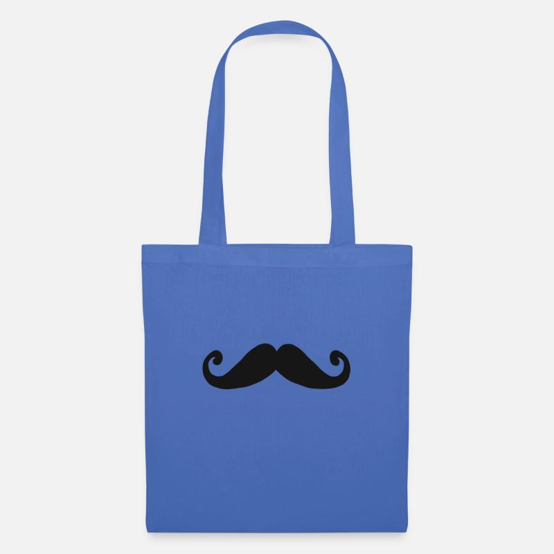 Schnauzer Bart style Schnurrbart Geschenk beard - Stoffbeutel - Hellblau