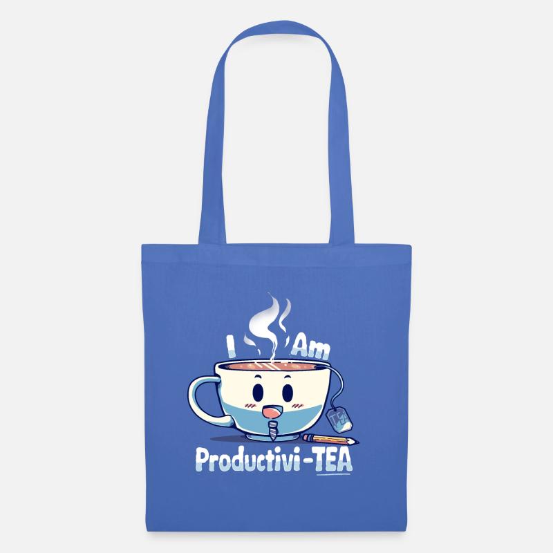 Ich bin Productivi-TEA - Stoffbeutel - Hellblau