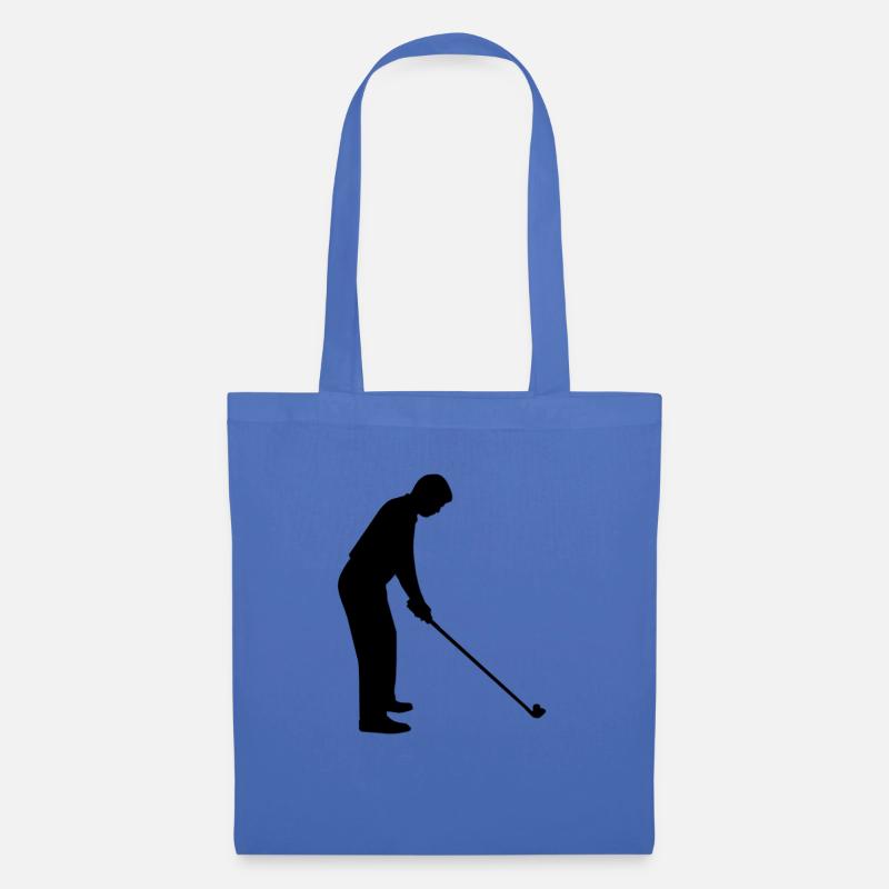 Golfer Golf - Stoffbeutel - Hellblau