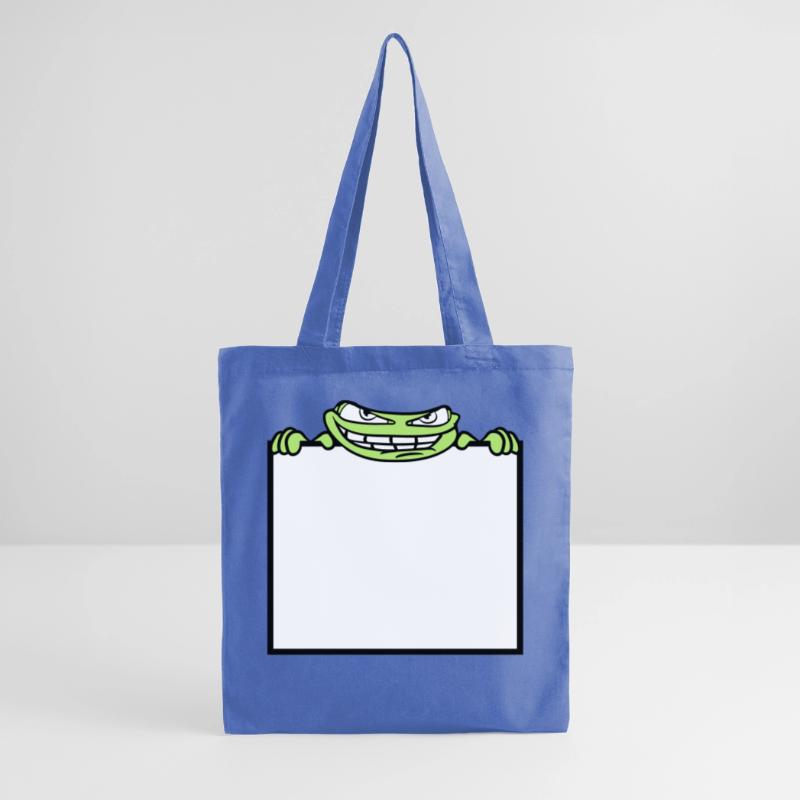 frog shield hide frame text write mau Tote Bag