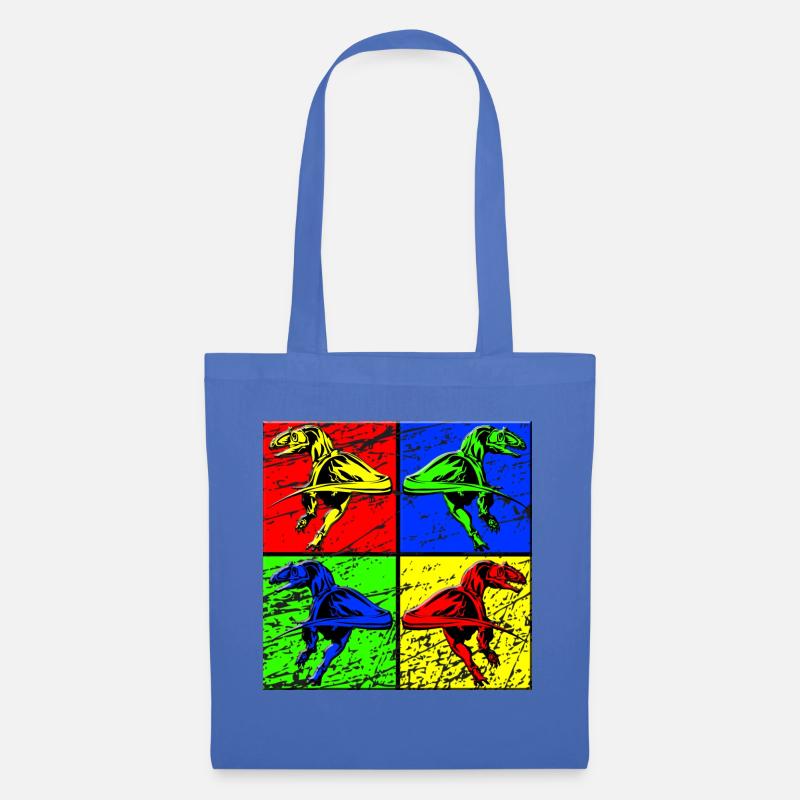 Dinosaurier - Stoffbeutel - Hellblau