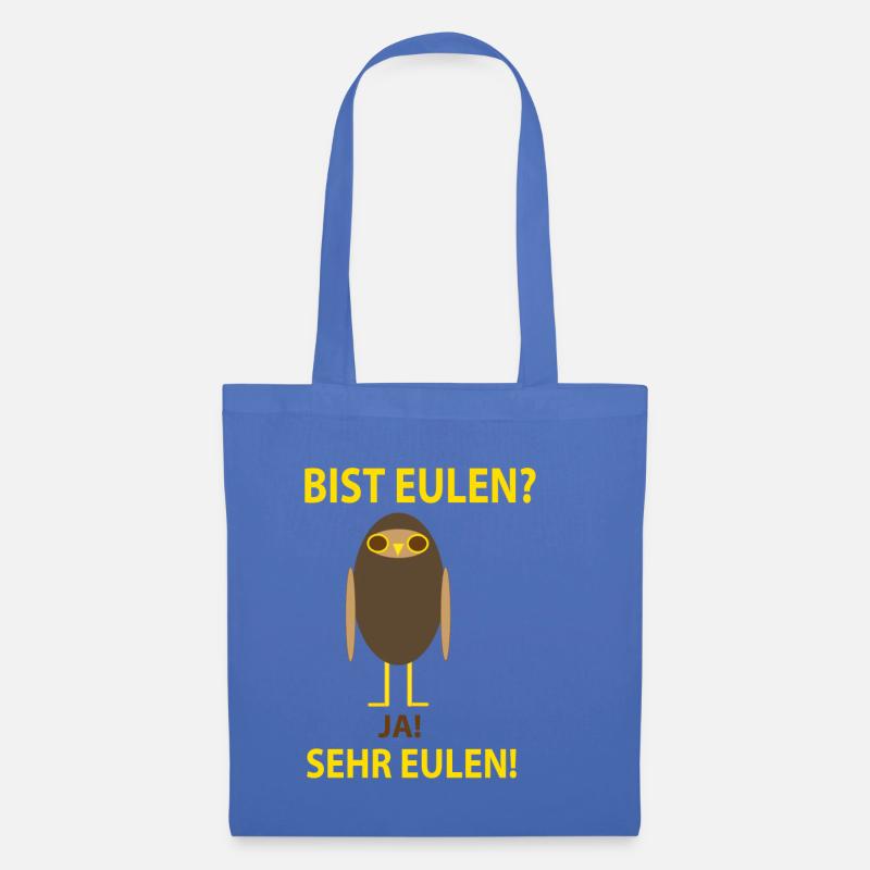 Bist Eulen - Stoffbeutel - Hellblau