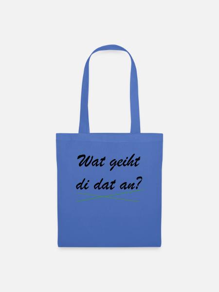 Plattdeutsch T-Shirt - Stoffbeutel - Hellblau